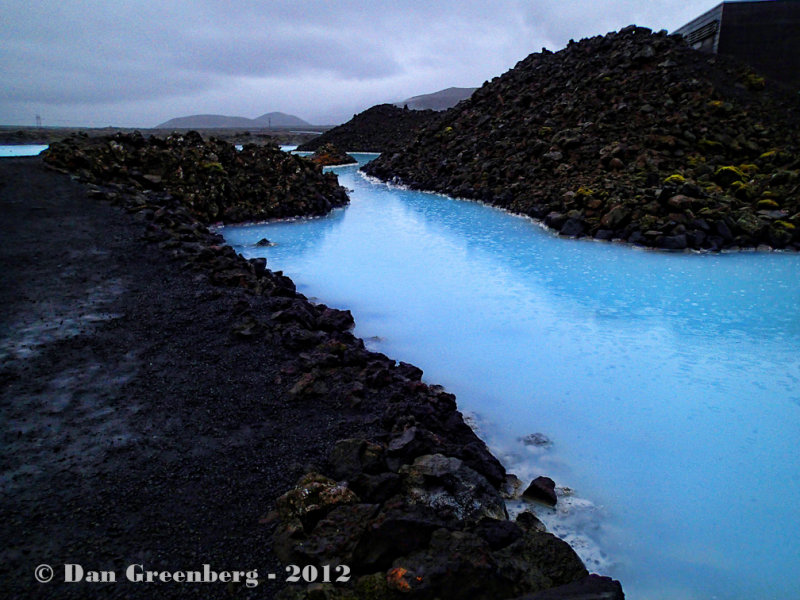 Rain at the Blue Lagoon