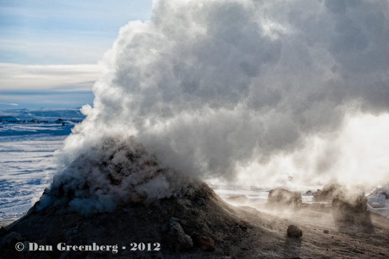 Geothermal Steam Vent Close Up