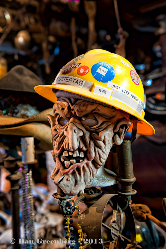 A Scary Mask and a Hard Hat