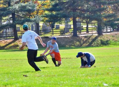 Matt's Crowded Lunging Catch