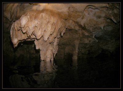 One of the caverns where we could surface