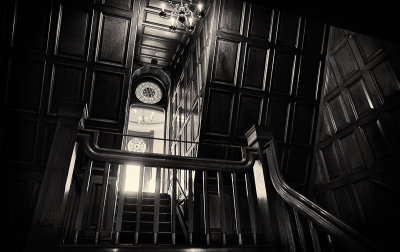Staircase and Stained Glass, Craigdarroch Castle