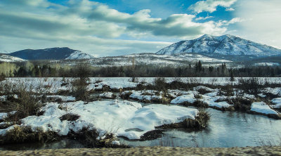 Nyack Creek and Loneman Mountain, Montana