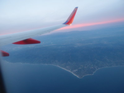 heading home over Malibu