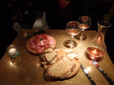 dinner at the Princi restaurant