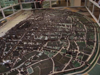 a model of oldtime Koln