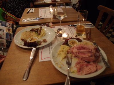 Typical German lunch