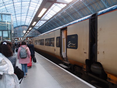 headed for Brussels on the Eurostar