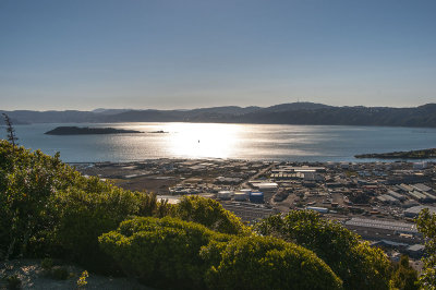 Iconic Wellington Harbour view from the Wainui-o-mata Hill Rd
