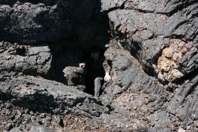 Andrei trapped in cave