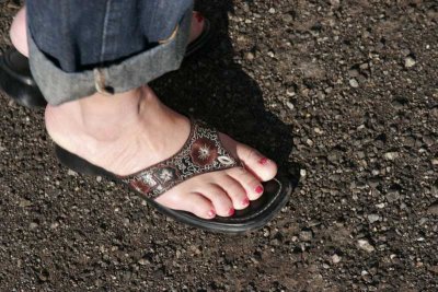 Cherie's foot
