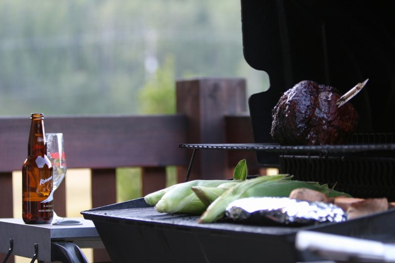 Roast Beef, Corn and Kokanee Gold