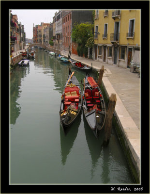 Canal with Gondolas_401b