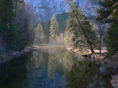 Merced River in evening sun