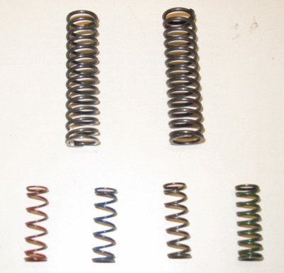 Powervalve Springs- Adjustment (Dolly adjust) Springs and Red, Blue, Yellow, Green Auxiliary Springs
