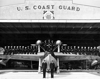 1935 - general muster at Coast Guard Air Station Dinner Key at Cocoanut Grove, Miami