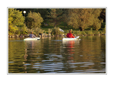 Kayaking on Wascana Lake