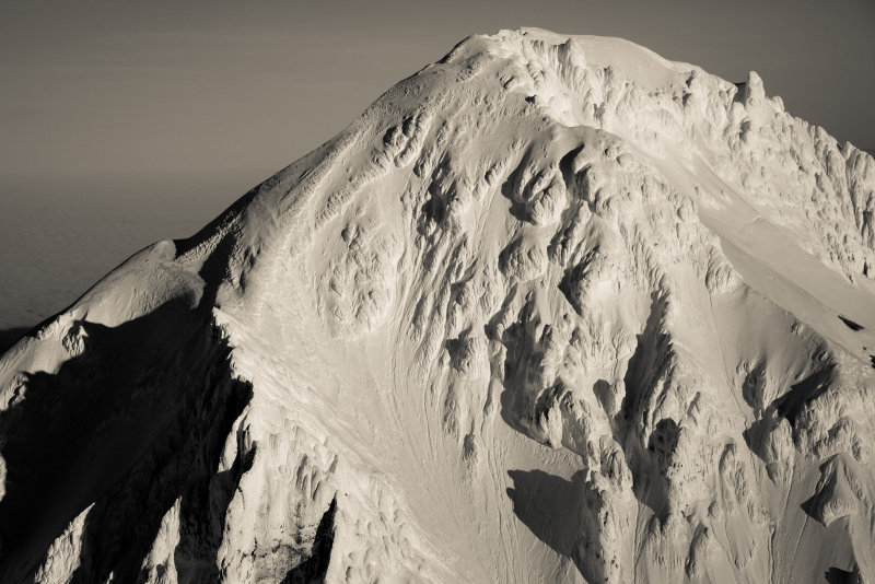 Mt. Hood, Detail Of The Upper Sandy Headwall <br>(Hood_011913_127-9.jpg)