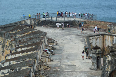 Ocean gazing (or perhaps it's sea gazing) at El Morro, captured from above.