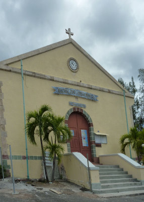 St. Martin church where we parked to climb up to Fort Louis