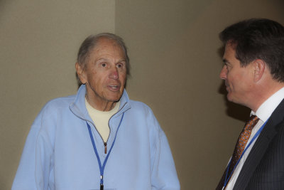 First time back to the school: Richard from California (shown with Paul)