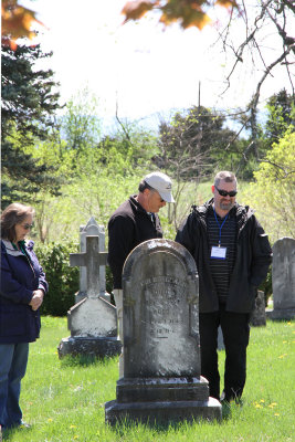 Phil and others share a private moment.