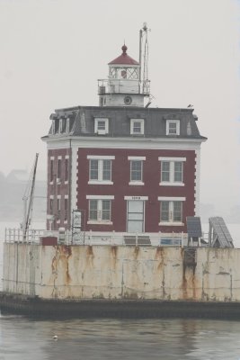 We passed New London Ledge Light on the way to Block Island on the passenger ferry