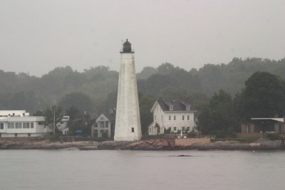 New London Harbor Light from ferry from New London to Block Island