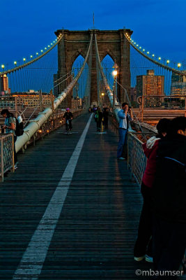Brooklyn Bridge Twilight Scene