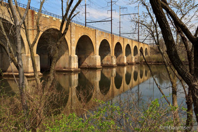 Rail Bridge In New Brunswick