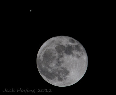 Full Moon & Jupiter close encounter