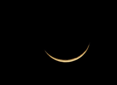 Smile in the evening sky (looking for the PanStarrs Comet)