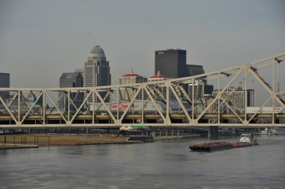 View of Louisville from the bridge