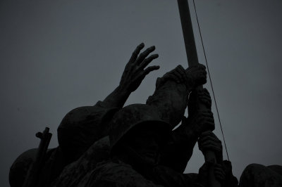 Helping Hands  -  Marine Corps Memorial (Iwo Jima Monument) after dark