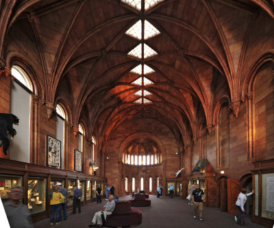 The original building of the Smithsonian Museum (1840s)