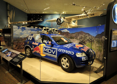 Navigation display at the Air & Space Museum (our daughters classmate worked on the display and took the dessert photo)