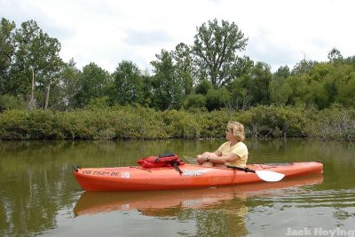 Kayaking behind Behm's, Grand Lake
