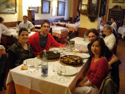 Monica, Miquel, Simone and I had a great meal!