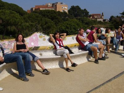 Relaxing in Park Guell