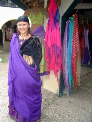 Stella is inside the Silk Shop, so I got a shot of the lovely lady working there