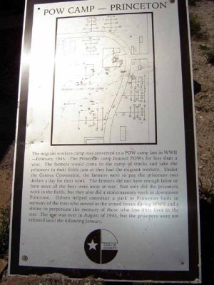 Marker showing the layout of the facility and how the prisoners were hired out