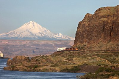 Mount Hood, early morning in the Columbia Gorge.