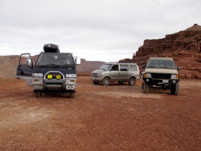 Met up with some guys from BC with a Delica 4x4 van at the summit of Hurrah Pass on the way back to camp.