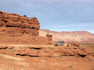 Tom's van and more red rock...