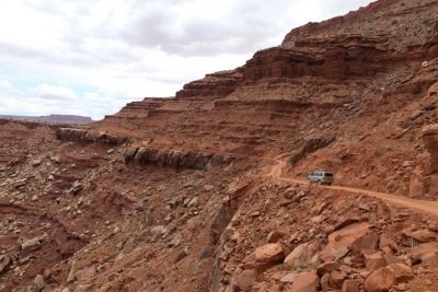 Exploring a part of the White Rim Road In Canyonlands National Park.