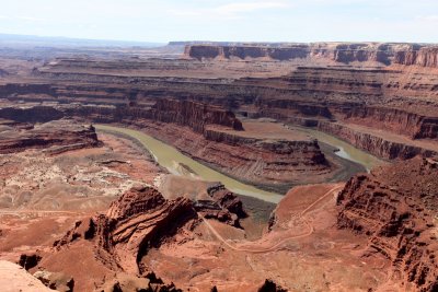 The Colorado River and Shafer Canyon Road from Dead Horse Point.