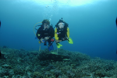Deanna & Susan on Reef
