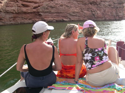 The Girls checking out Lake Powell