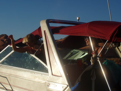 The Girls setting Larry up