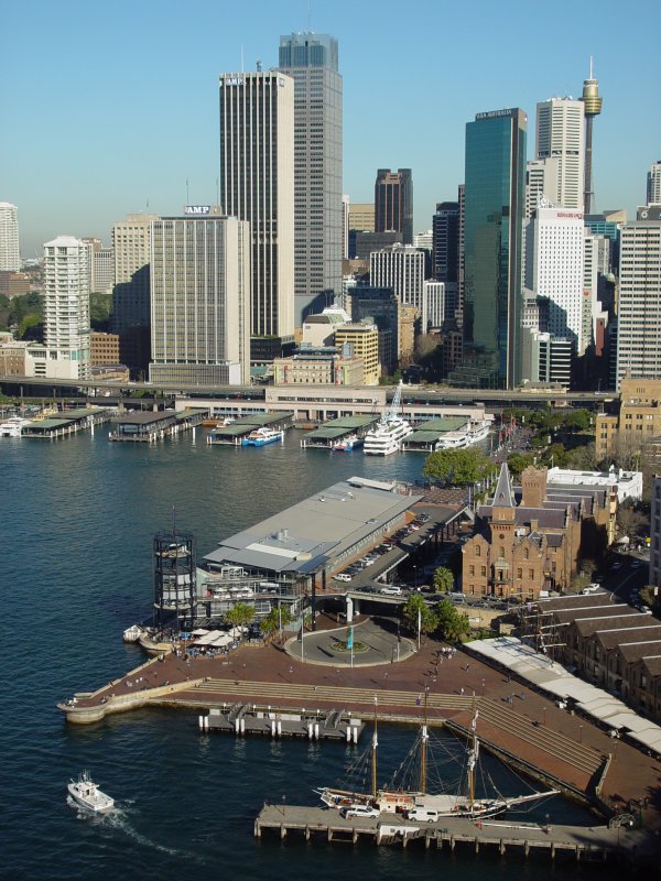 View from the southeast pylon of the Sydney Harbour Bridge